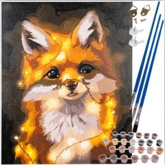Tapyba pagal skaičius 40x50cm - Maaleo fox 22782 kaina ir informacija | Piešimo, tapybos, lipdymo reikmenys | pigu.lt