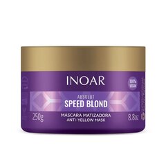 INOAR Absolut Speed Blond Mask - plaukų kaukė šviesiems plaukams 250 g kaina ir informacija | Priemonės plaukų stiprinimui | pigu.lt