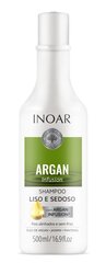 INOAR Argan Infusion Smooth and Silky Shampoo - glotnių ir švelnių plaukų šampūnas 500 ml kaina ir informacija | Šampūnai | pigu.lt