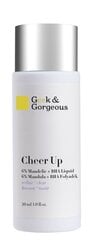 Geek & Gorgeous - Cheer Up - 6% migdolų rūgštis + BHA, 30 ml - vidutinis šveitiklis mišriai ir spuoguotai odai kaina ir informacija | Veido aliejai, serumai | pigu.lt