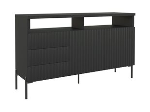 Komodos Zenith FURNLUX EXCLUSIVE, 150x45x89, juodas kaina ir informacija | Komodos | pigu.lt