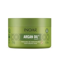 INOAR Argan Oil Mask - intensyviai drėkinanti plaukų kaukė su Argano aliejumi 250 ml kaina ir informacija | Priemonės plaukų stiprinimui | pigu.lt