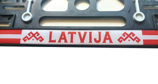 Valstybinio numerio laikiklis Latvija, Virbantė, 520 x 110 mm, 1 vnt. kaina ir informacija | Auto reikmenys | pigu.lt