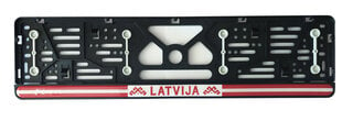 Valstybinio numerio laikiklis Latvija, Virbantė, 520 x 110 mm, 1 vnt. kaina ir informacija | Auto reikmenys | pigu.lt