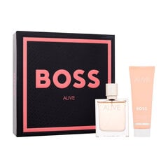 Kosmetikos rinkinys Hugo Boss Boss Alive EDP moterims: kvapusis vanduo 50 ml + kūno losjonas 75 ml цена и информация | Женские духи | pigu.lt