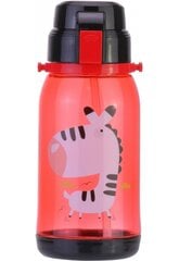 Gertuvė ZEBRA, CoolForSchool, 650ml, su užrakinamu dangteliu, permatomos raudonos sp. tritano plastikas kaina ir informacija | Gertuvės | pigu.lt