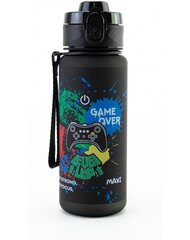 Gertuvė GAME OVER, Maxi, 500ml, su užrakinamu dangteliu, juodos sp. tritano plastikas kaina ir informacija | Gertuvės | pigu.lt