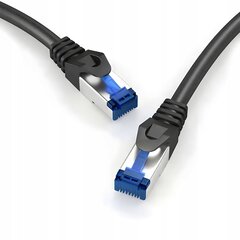 Tinklo kabelis s/ftp 6a rj45 / rj45 1,5 m juodas internetas kaina ir informacija | Kabeliai ir laidai | pigu.lt