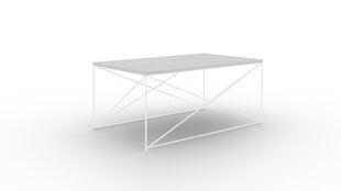 Кофейный столик ADRK Furniture Dante, белый/серый цена и информация | Журнальные столики | pigu.lt