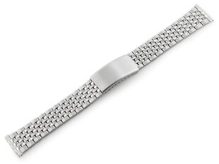 Aukštos kokybės sidabro spalvos metalinė laikrodžio apyrankė - 20 mm TY8095 kaina ir informacija | Apyrankės moterims | pigu.lt