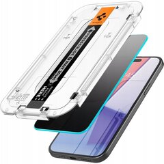 Grūdintas stiklas skirtas iPhone 15 Pro Max, Spigen Glas.tR Privatumas, privatizavimas kaina ir informacija | Apsauginės plėvelės telefonams | pigu.lt