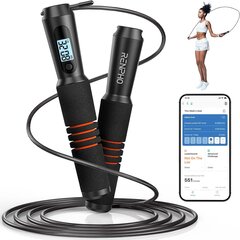 "RENPHO Smart Skipping Rope" su skaitikliu kaina ir informacija | Pasipriešinimo gumos, žiedai | pigu.lt