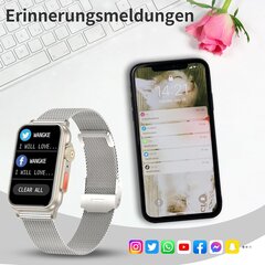 YEDASAH moterų išmanusis laikrodis kaina ir informacija | Išmanieji laikrodžiai (smartwatch) | pigu.lt