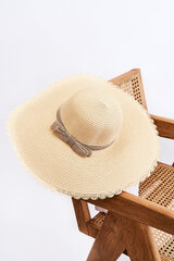 Women's Frill Hat Beige 25395-uniw kaina ir informacija | Kepurės moterims | pigu.lt