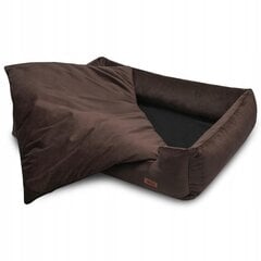 Šunų lova veliūrinė patalynė ruda jack russell terjeras M kaina ir informacija | Guoliai, pagalvėlės | pigu.lt