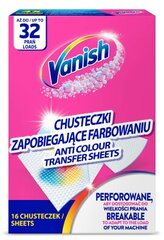 Vanish Anti Colour Transfer servetėlės skalbimui, 16 vnt. цена и информация | Средства для стирки | pigu.lt