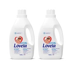 Lovela skystas skalbiklis Baby Liquid White, 2 x 1,45 l kaina ir informacija | Skalbimo priemonės | pigu.lt