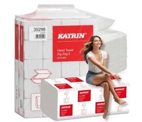 ZZ Katrin Бумажные полотенца, 2 слоя, белые, Handypack, экономичные, 4000 шт. цена и информация | Туалетная бумага, бумажные полотенца | pigu.lt