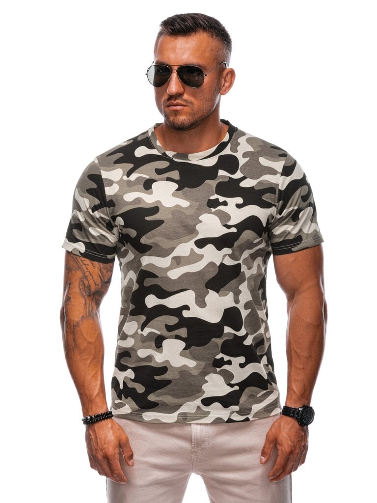 Marškinėliai su užrašu vyrams Edoti S2009 цена и информация | Vyriški marškinėliai | pigu.lt