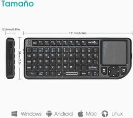 Rii Mini X1 kaina ir informacija | Klaviatūros | pigu.lt