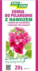 Žemė Pelargonijoms 20l su trąšomis EkoŽiem lietuviškas dirvožemis kaina ir informacija | Gruntas, žemė, durpės, kompostas | pigu.lt