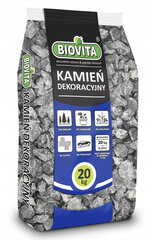 Grafitinis Bazalto 15-22mm 20kg - Biovita sodo dekoratyvinis akmuo kaina ir informacija | Gruntas, žemė, durpės, kompostas | pigu.lt