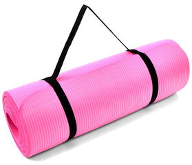 Kilimėlis PROFIT FITNESS PRO NBR 180x60x1,5 cm, rožinis цена и информация | Коврики для йоги, фитнеса | pigu.lt