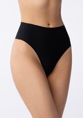 Besiūlės tanga kelnaitės aukštu juosmeniu SIMPLE STRING MAXI BLACK JUL_STRINGI_MAXI_JUO_XL kaina ir informacija | Moteriškos kojinės | pigu.lt