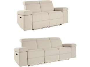 Sofa-reglaineris Pers Electric 2+3, smėlio spalvos kaina ir informacija | Sofos | pigu.lt