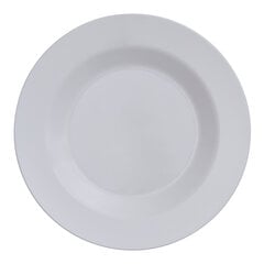 Небьющиеся тарелки White Plate, 21 см, 12 шт. цена и информация | Посуда, тарелки, обеденные сервизы | pigu.lt