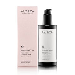 Ekologiškas Damasko rožių valomasis pienelis, Alteya Organics, 200 ml цена и информация | Средства для очищения лица | pigu.lt