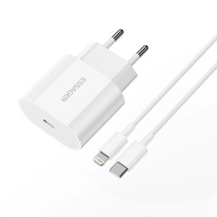 Greitasis Iphone įkroviklis Essager, 20 W su USB Type C - Lightning laidu kaina ir informacija | Krovikliai telefonams | pigu.lt