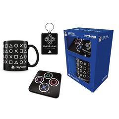 Playstation Onyx Mug + Coaster + Keychain Gift Set kaina ir informacija | Žaidėjų atributika | pigu.lt