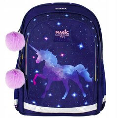 Mokyklinė kuprinė Starpak Magic Unicorn, mėlyna/violetinė kaina ir informacija | Kuprinės mokyklai, sportiniai maišeliai | pigu.lt