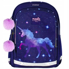 Рюкзак школьный Starpak Magic Unicorn, синий/фиолетовый цена и информация | Школьные рюкзаки, спортивные сумки | pigu.lt