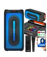 NEŠIOJAMASIS BLUETOOTH GARSIAKARIASIS BOOMBOX KARAOKE USB SD + BLOW VARTOTOJO VADOVAS kaina ir informacija | Garso kolonėlės | pigu.lt