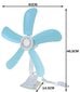 Prisegamas ventiliatorius Ruhhy kaina ir informacija | Ventiliatoriai | pigu.lt