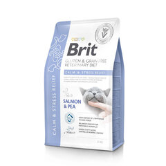 Brit Veterinary Calm&Stress Relief su lašiiša, 2 kg kaina ir informacija | Sausas maistas katėms | pigu.lt