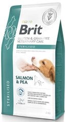 Brit Veterinary Care suaugusiems kastruotiems visų veislių šunims su lašiša ir žirneliais, 2 kg kaina ir informacija | Sausas maistas šunims | pigu.lt