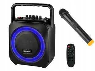 BLUETOOTH GARSIAKARIALIS USB SD RADIJO NEŠIOJAMASIS LED KARAOKE MIKROFONO NUOTOLINIO NUSTATYMO RINKINYS kaina ir informacija | Garso kolonėlės | pigu.lt