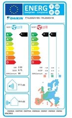 Sieninis šilumos siurblys Daikin Emura FTXJ20AB/RXJ20A kaina ir informacija | Kondicionieriai, šilumos siurbliai, rekuperatoriai | pigu.lt