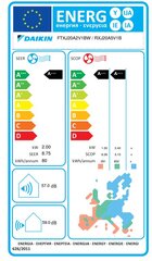 Sieninis šilumos siurblys Daikin Emura FTXJ20AB/RXJ20A kaina ir informacija | Kondicionieriai, šilumos siurbliai, rekuperatoriai | pigu.lt