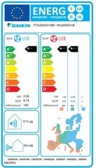 Sieninis šilumos siurblys Daikin Emura FTXJ25AB/RXJ25A kaina ir informacija | Kondicionieriai, šilumos siurbliai, rekuperatoriai | pigu.lt