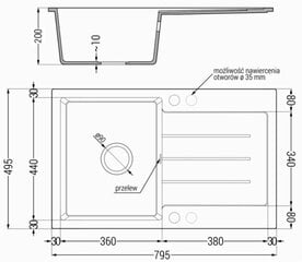 Granitinė virtuvinė plautuvė Mexen Bruno su maišytuvu ir sifonu, Black granite/Chrome kaina ir informacija | Virtuvinės plautuvės | pigu.lt