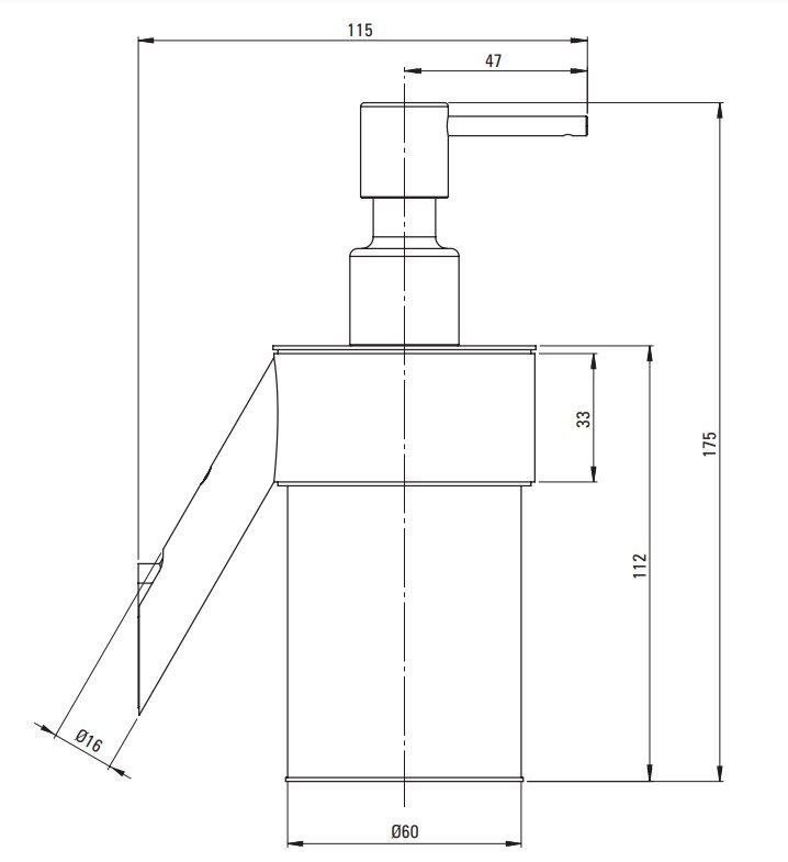 Muilo dozatorius Deante Silia, Brushed steel kaina ir informacija | Vonios kambario aksesuarai | pigu.lt