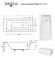 Vonia Besco Talia su apdaila, 110x70 cm kaina ir informacija | Vonios | pigu.lt