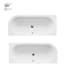 Vonia Besco Avita Slim, 170x75 cm, dešininė kaina ir informacija | Vonios | pigu.lt