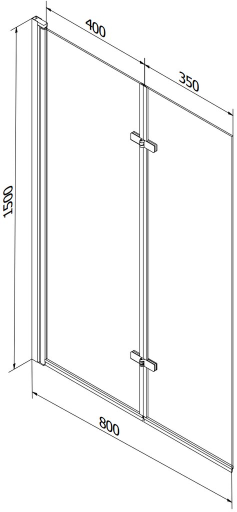 Vonia Mexen Cube su apdaila ir stiklo sienele, 180x80 cm + 80 cm (II) kaina ir informacija | Vonios | pigu.lt