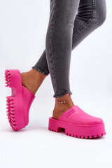 Women's Slides With Chunky Sole Big Star NN274019 Fuchsia 30120-21 цена и информация | Женские тапочки | pigu.lt