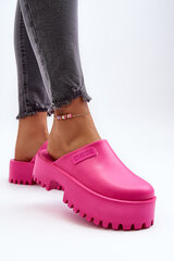 Women's Slides With Chunky Sole Big Star NN274019 Fuchsia 30120-21 цена и информация | Женские тапочки | pigu.lt